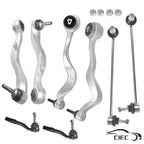 Set of 8 Control Arms Tie Rods Sway Bar Links for Make Model