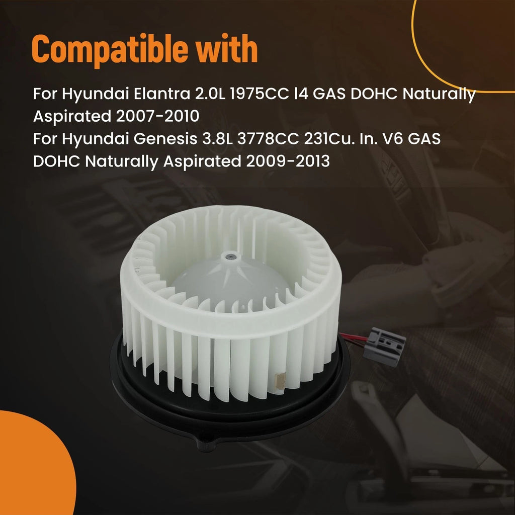 HVAC Heater Blower Motor Fan for Hyundai Elantra/Genesis (2011–2016) 971132H000 971133M000
