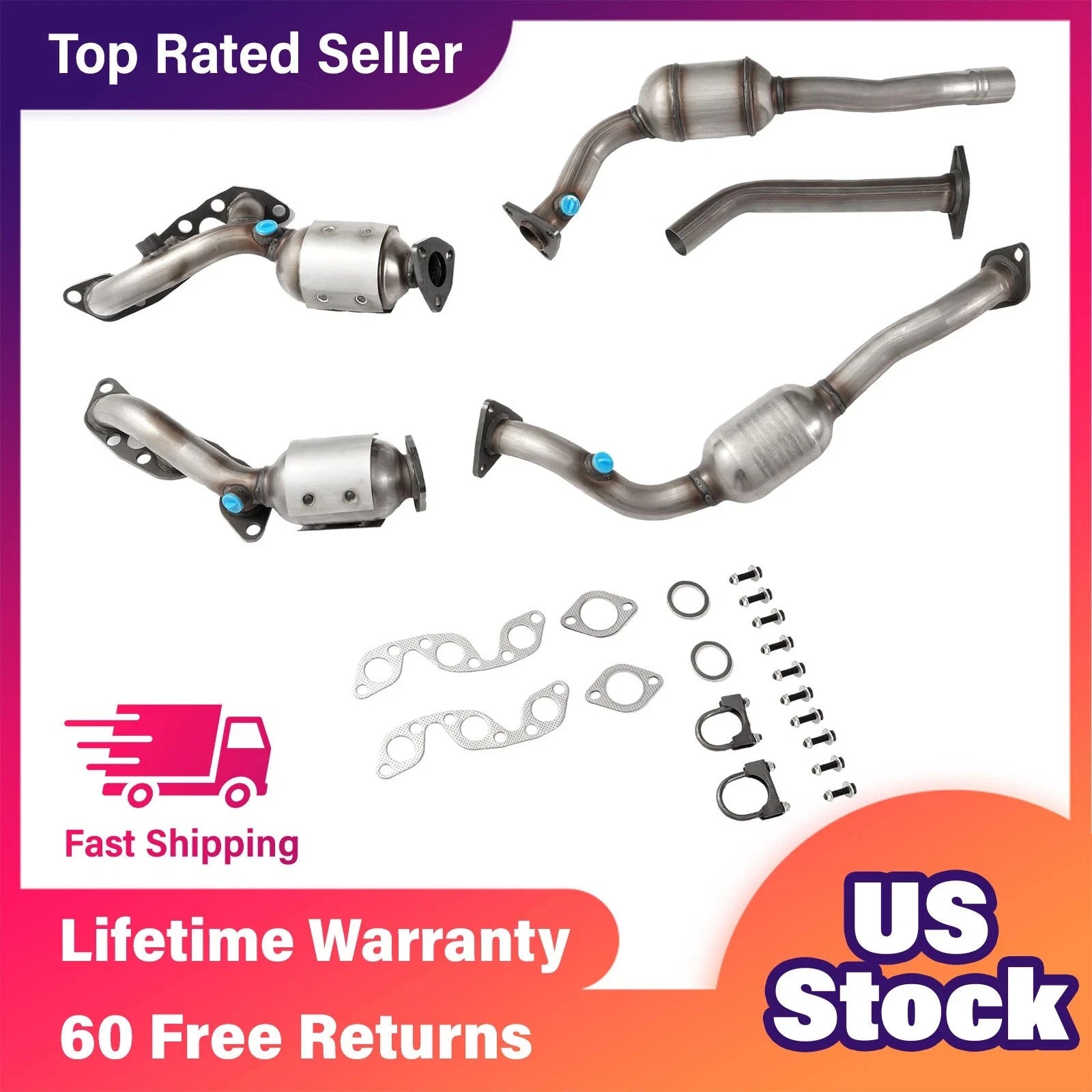 Full Catalytic Converter Set for Nissan Xterra/Frontier (2002–2004)