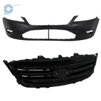 Front bumper cover + grille for Ford Taurus (2010–2012)