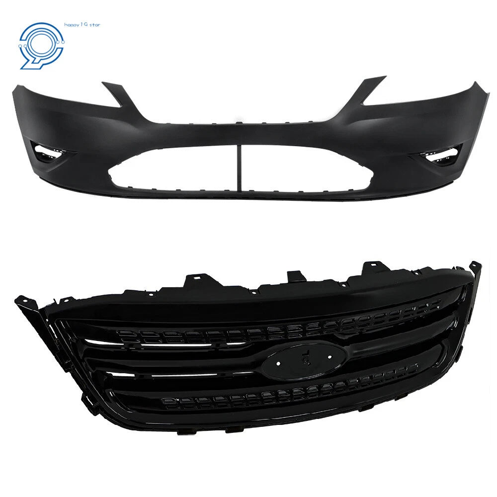 Front bumper cover + grille for Ford Taurus (2010–2012)