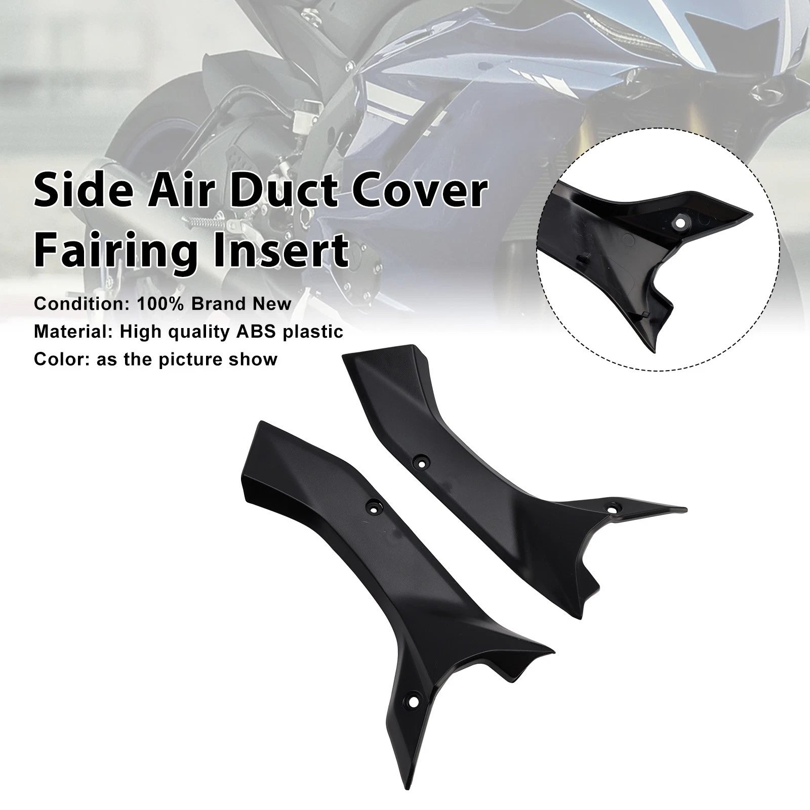 Side Air Duct Cover Fairing Intake for Yamaha YZF R6 (2017–2020)