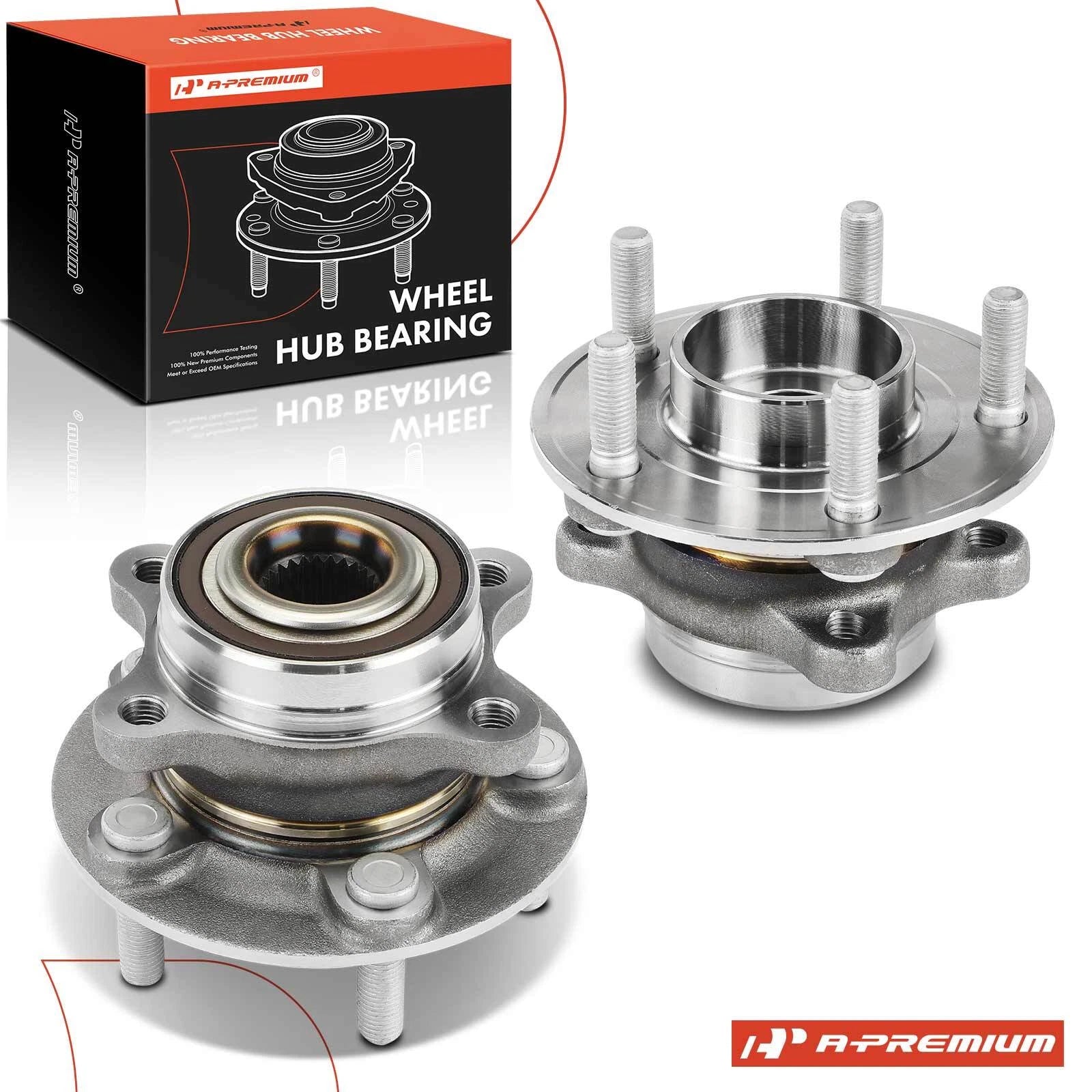 2X Wheel Hub & Bearing Assembly for Ford Fusion (2013–2020)