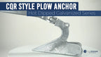 20 lb CQR Style Plow Anchor for Marine Use (Hot Dipped Galvanized Steel)