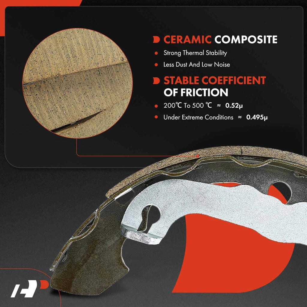 Brake Drums and Ceramic Brake Shoes for Ford Focus (2000-2011)