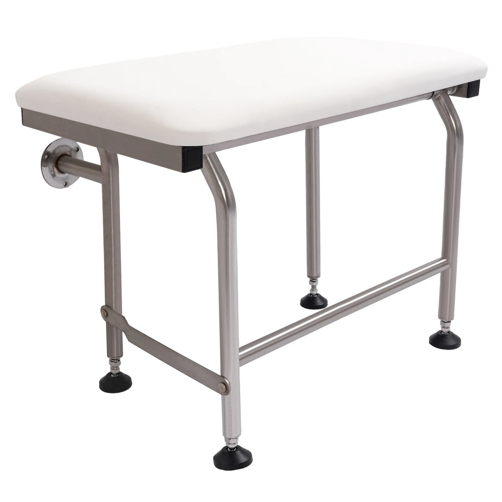 Stainless Wall Mount Folding Shower Seat for Safety Bench (600lbs Capacity)