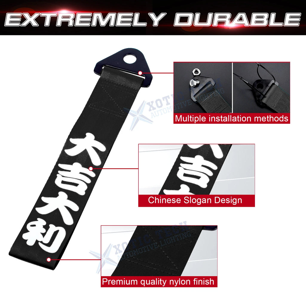 High Strength Nylon Towing Rope for Trailer, Racing Tow Belt (2018-2024)