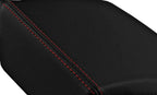 Leather Console Lid Armrest Cover for Buick Regal (2011–2017) Black Red Stitch