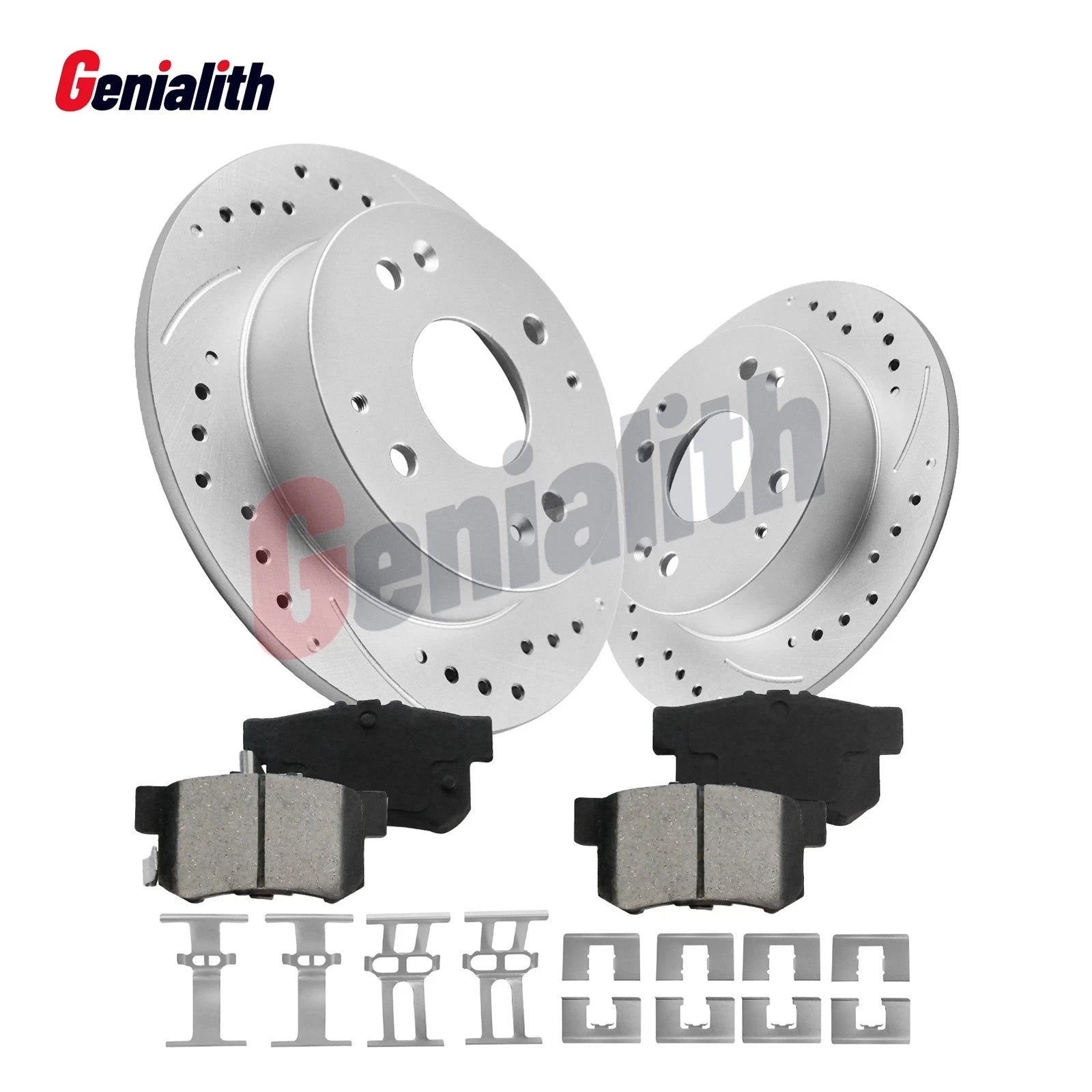 2X Rear Disc Rotors & Ceramic Brake Pads for Acura CL Honda Accord (1998–2000)