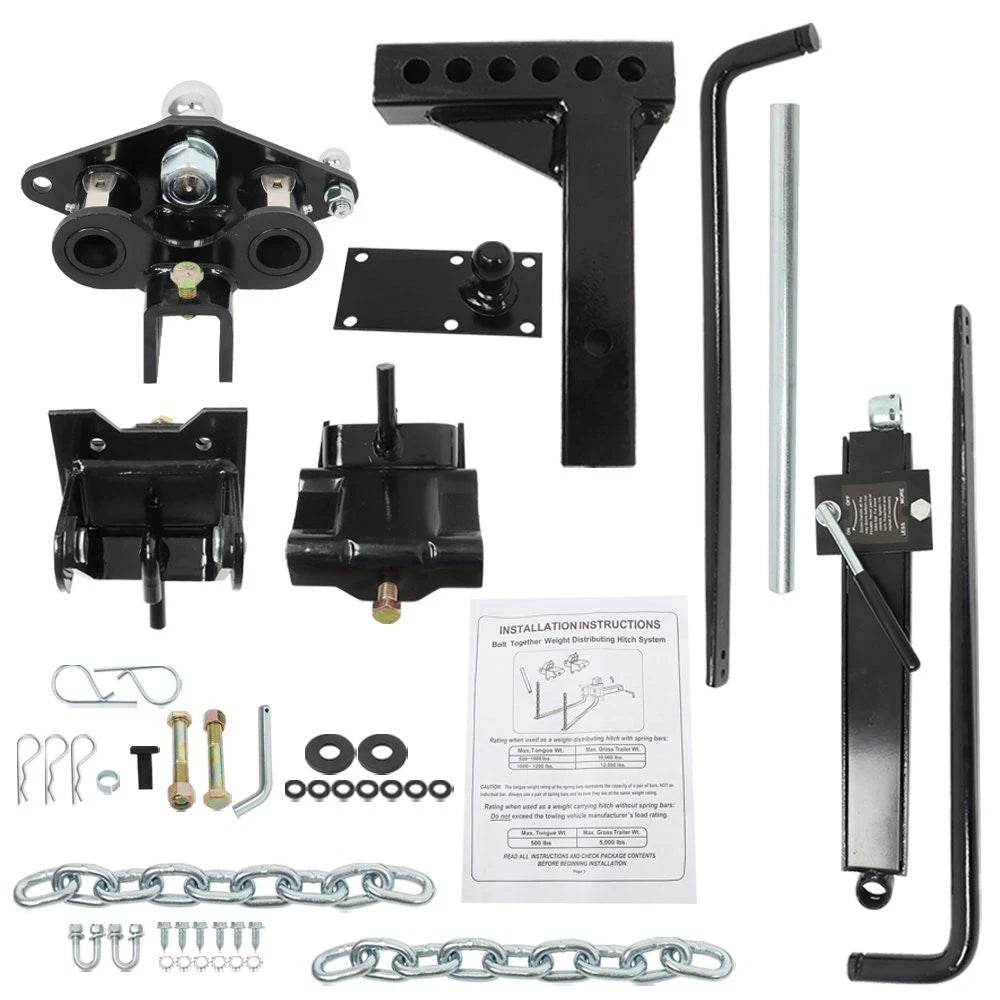 Weight Distribution Hitch with Sway Control for RV (1000lb)