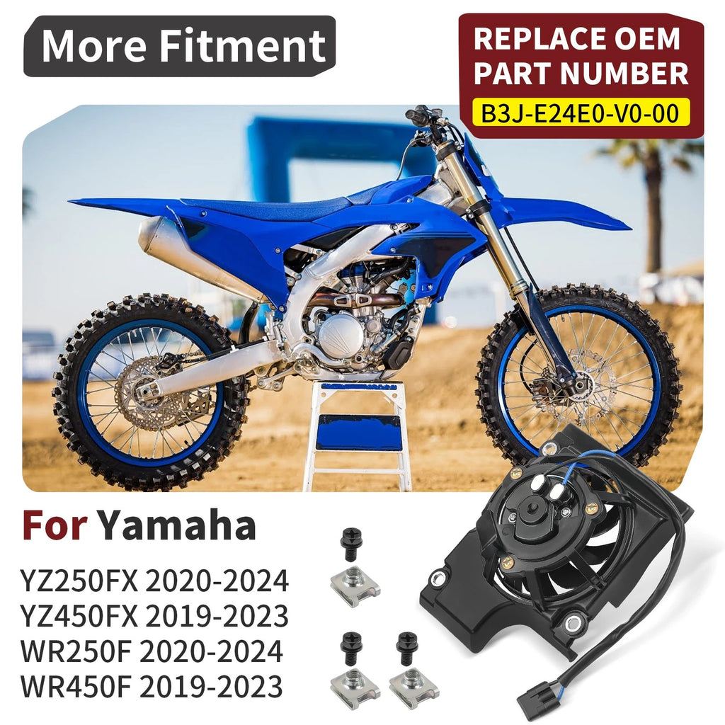 Radiator Fan Kit for Yamaha YZ250FX YZ450FX (2019–2024) B3J-E24E0-V0-00