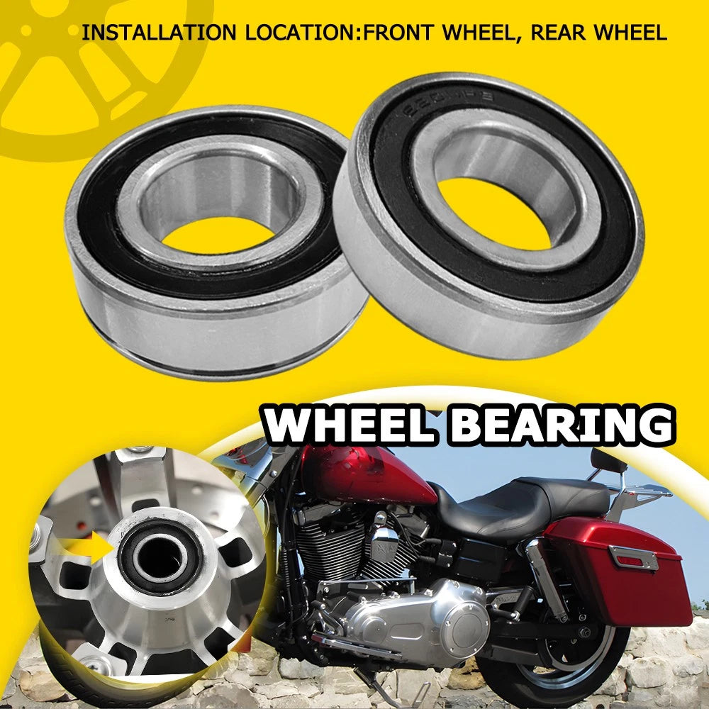 2X Wheel Bearings 25-1691 for Harley Davidson XL883L XL883N (2014–2019)