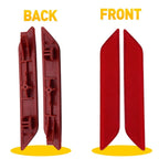 2X Rear Bumper Reflector Brake Light Covers for Honda Civic Sedan (2013–2015)