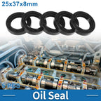 Set of 5 Oil Seal Rotary Shaft Seal Nitrile Rubber 25x37x8mm 683867647634