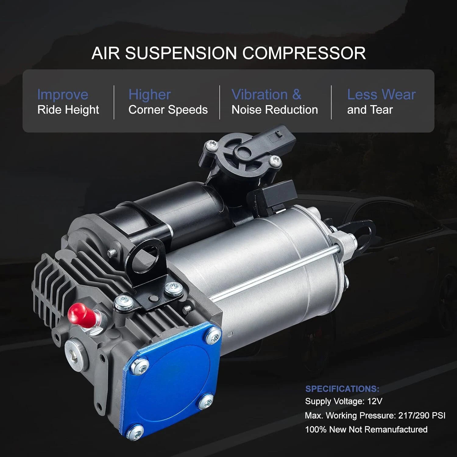 Air Ride Suspension Compressor Pump 37106793778 for BMW E61 535i 530i (2006–2010)