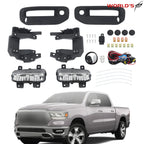 Pair LED Front Bumper Fog Lights for Ram 1500 (2019–2023)