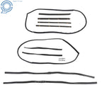 Set of 10 Weatherstrip Seals for Jeep Wrangler YJ CJ7 CJ8 (1976–1995)