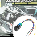 1 Pcs Hole Expansion Port Music Switch with Wire for Toyota Vehicles