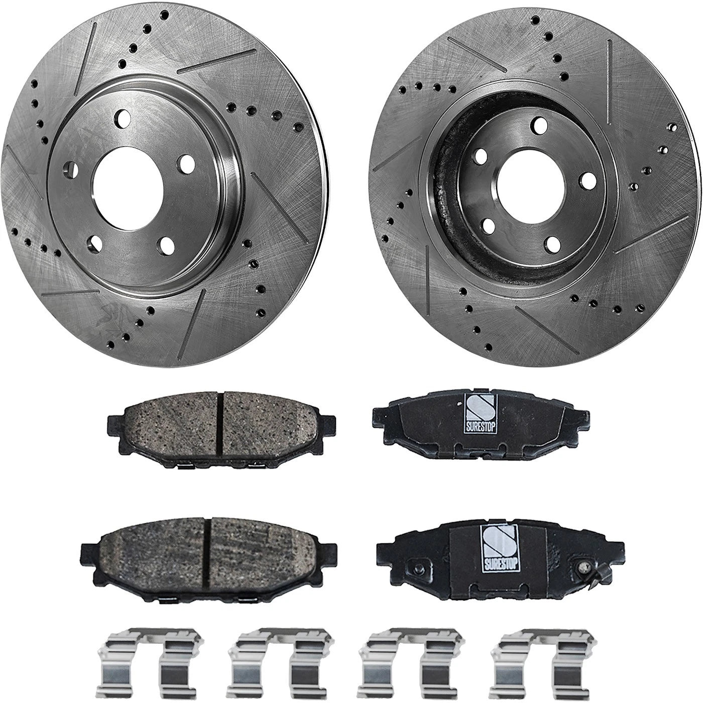 Brake Disc Rotors and Pads Kit for Subaru Impreza Forester XV Crosstrek