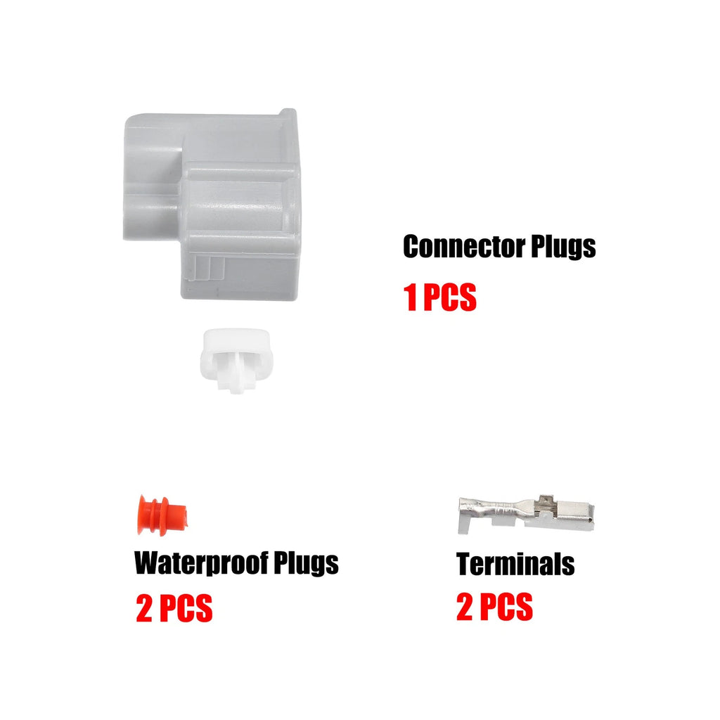 Set of 2 Fuel Injector Connector Adapter Plugs for Toyota (No. 90980-11875)
