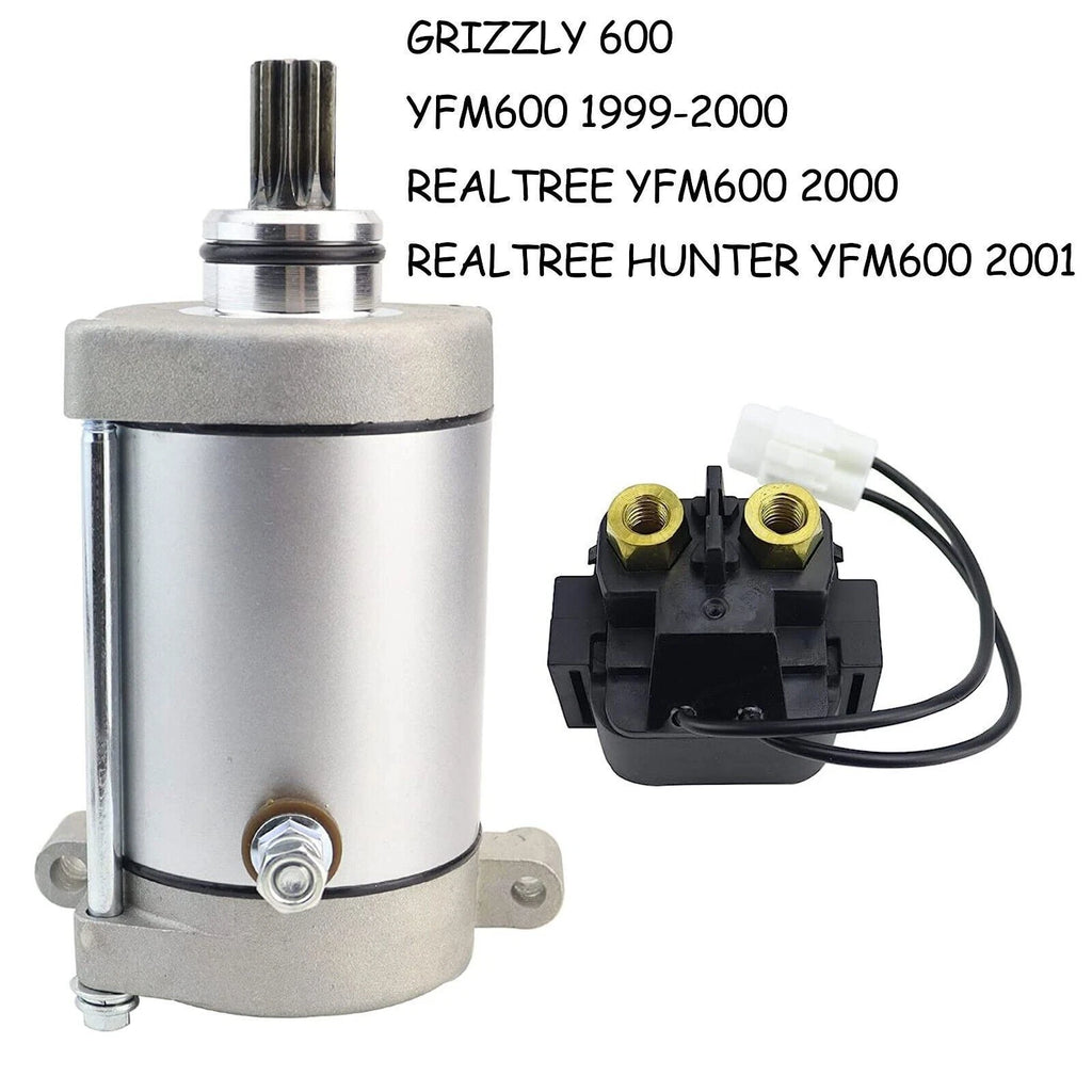 Starter for Yamaha Grizzly 600 YFM600 (2001) with Relay