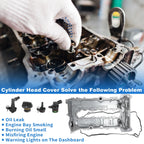 Aluminum Engine Valve Cover for Chevrolet Cruze Malibu Trax (2016–2022) 25204723