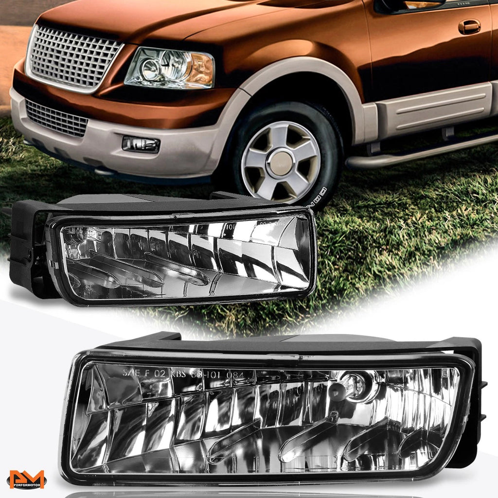 Clear Front Bumper Fog Lights for Ford Expedition (2003–2006)