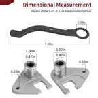 Rear Tire Pivot w/ Adjuster Arm for Honda (42930-VG3-B01, 42961-VG3-010)