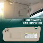 Sun Visor for Toyota Highlander (2004–2007) Driver LH Tan W/O Lamp