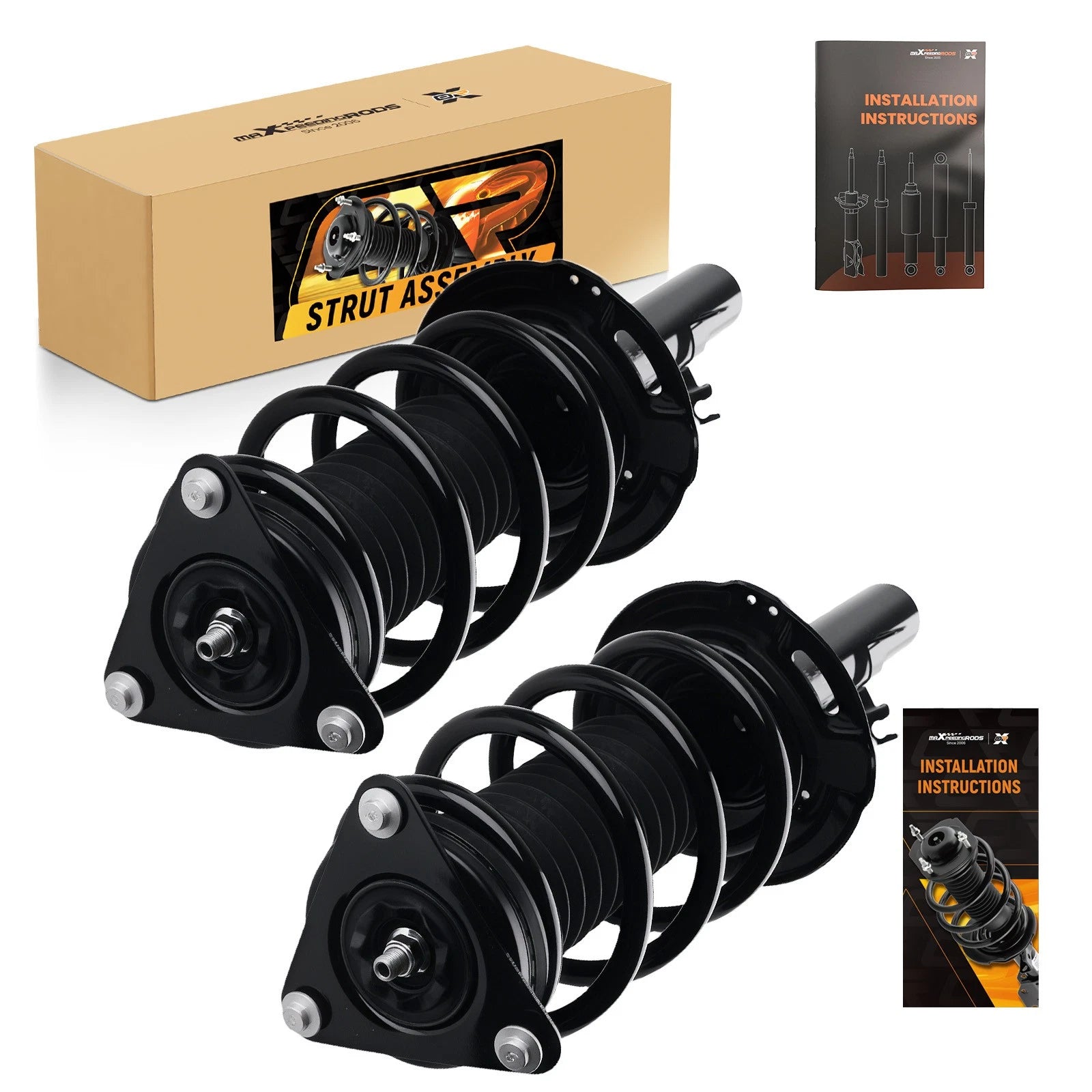 2pcs Front Complete Struts with Coil Springs for Nissan Rogue (2014–2020)