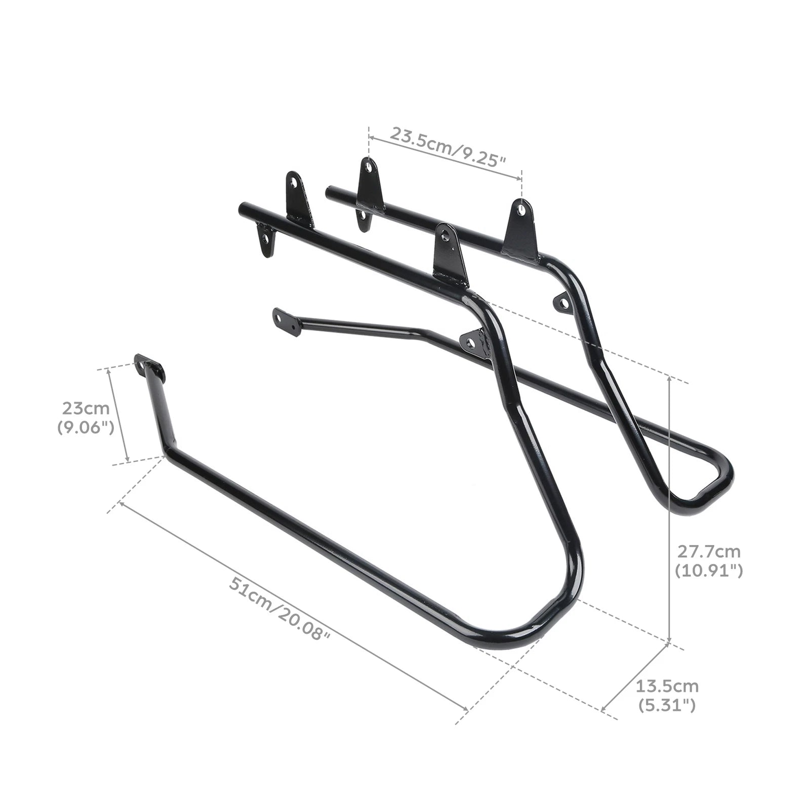Saddlebag Conversion Brackets for Harley Softail (w/ Hardware)