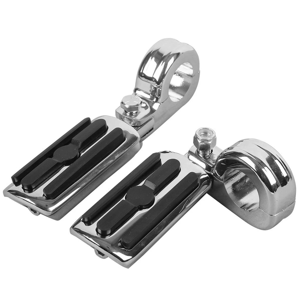 1.25" Engine Guard Highway Bars Footpegs for Harley Yamaha Suzuki