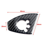 Carbon Fiber Black Interior Door Lock Button Cover Trim for Audi TT TTRS (2008-2014)