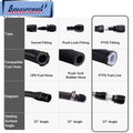 2X AN4/AN6/AN8/AN10/AN12 Swivel Hose End Fitting Adapter for PTFE Hose