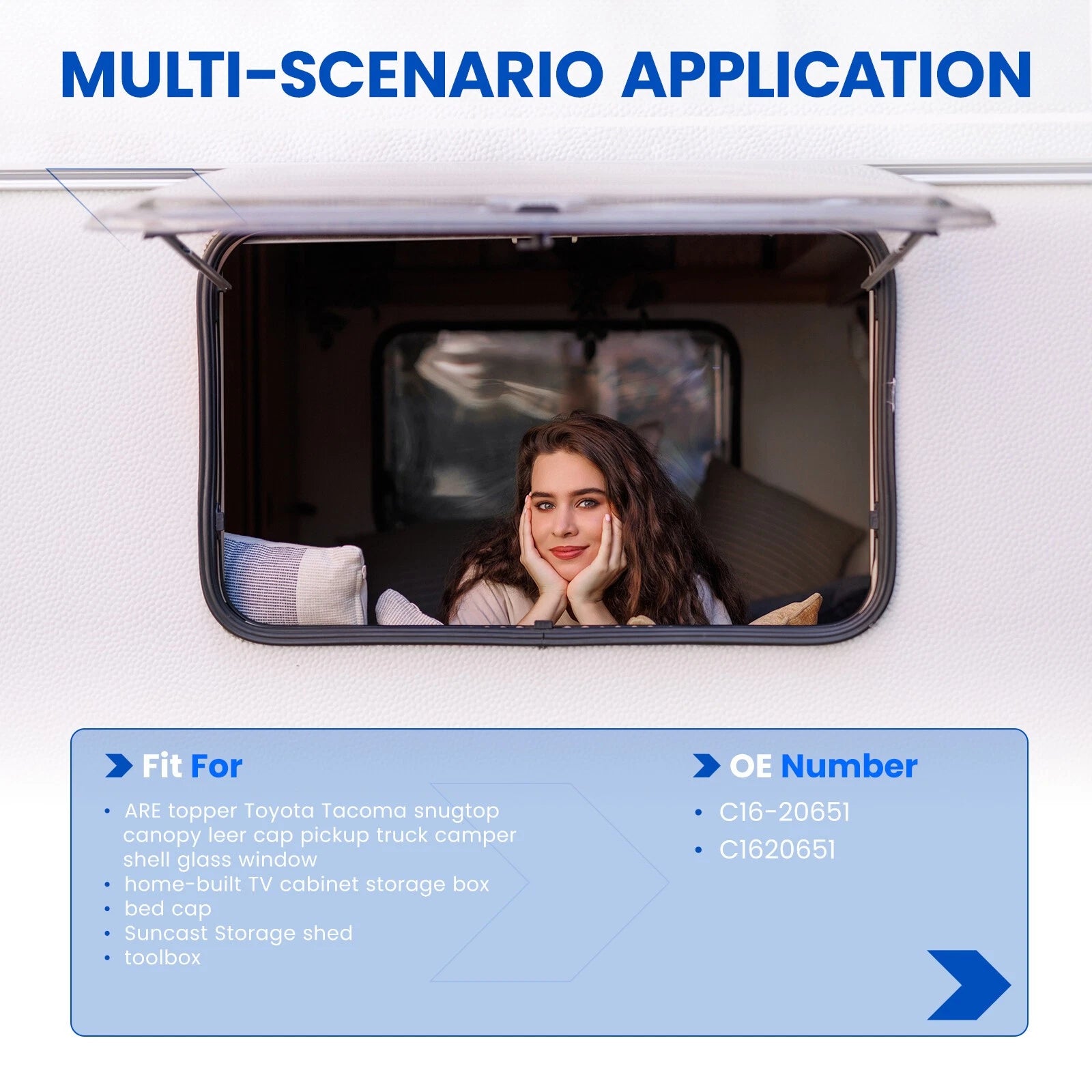 Gas Prop for Leer Camper (2013–2014) 18.7 Inch 40 lb 178 N Lift Support