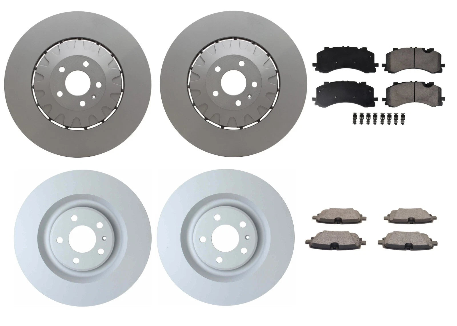 Front and Rear Brake Kit Rotors and Pads for Audi (Custom)