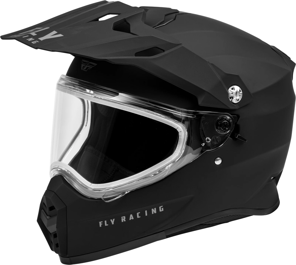 Fly Racing Trekker CW Solid Helmet for Snow (X-Small, Matte Black)