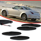 Set of 4 Smoked Bumper Side Marker Lights for Lexus SC430
