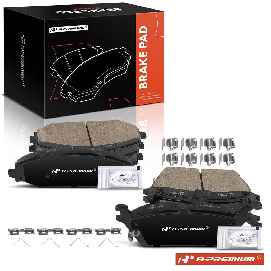 Set of 8 Ceramic Brake Pads for Ram 1500 (2019–2022) Jeep Wagoneer (2022)