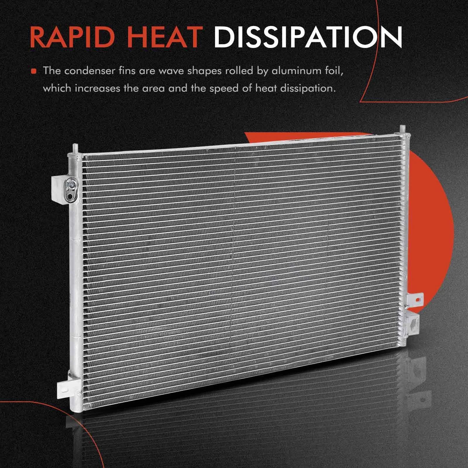 A/C Condenser for Ford Thunderbird, Lincoln LS, Jaguar S-Type (2002-2005)