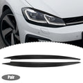 1 Pair ABS Headlight Eyelid Stickers for VW Golf (2010–2014) Carbon Fiber