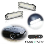 Set of 2 Clear Lens Side Marker Corner Lights for Mazda Miata MX-5