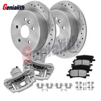 Rear Brake Rotor Pads + Calipers for Toyota Highlander (2006–2007)