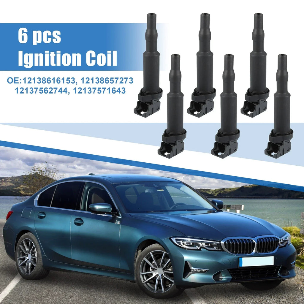 6pcs Ignition Coils for BMW 1 Series M & 120i (2005-2007, 2011)