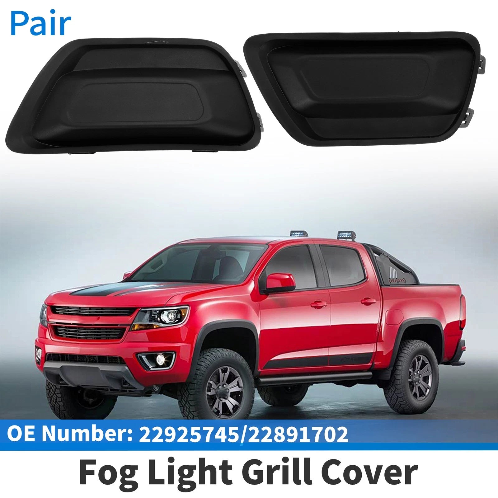 Fog Light Grill Set for Chevrolet Colorado (2017–2020) No. 22925745