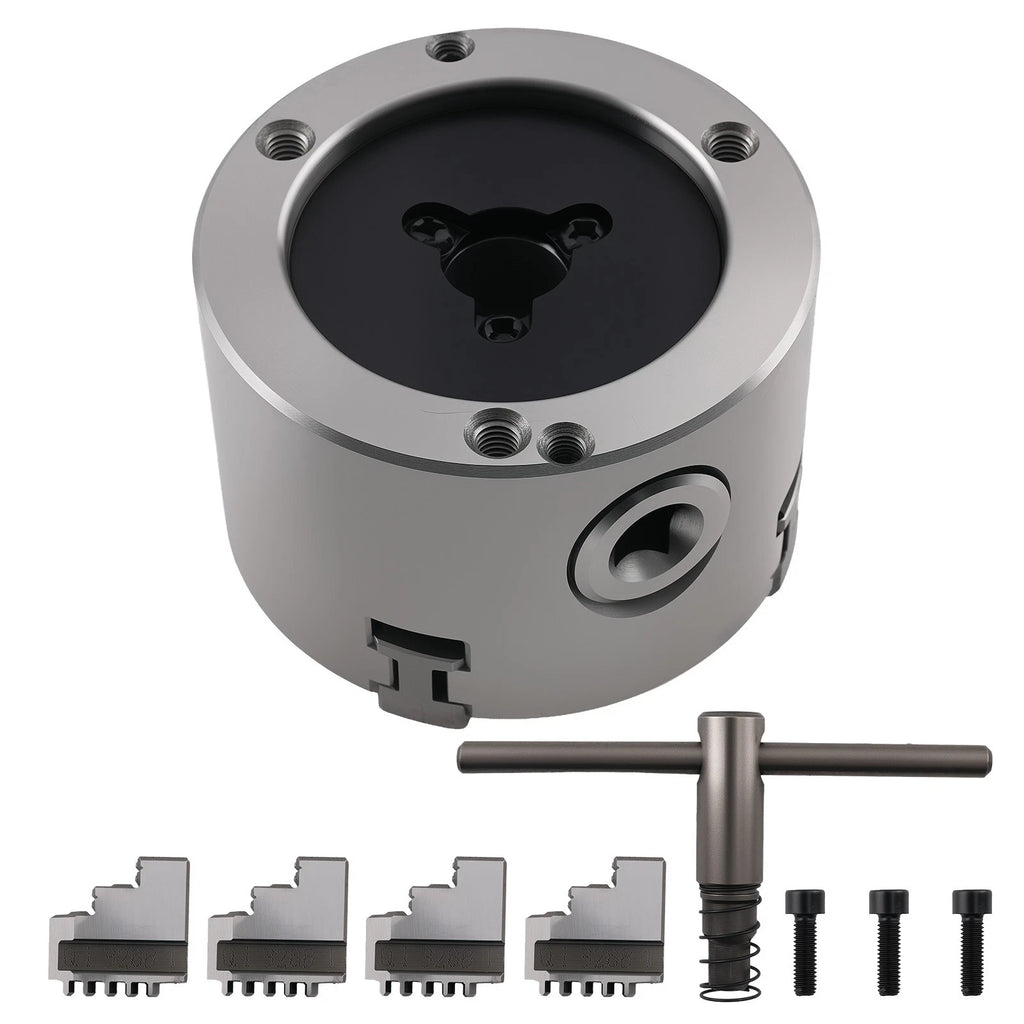4 Jaw Self Centering Chuck 80mm K12-80 for Small Conventional Lathes (K1280)