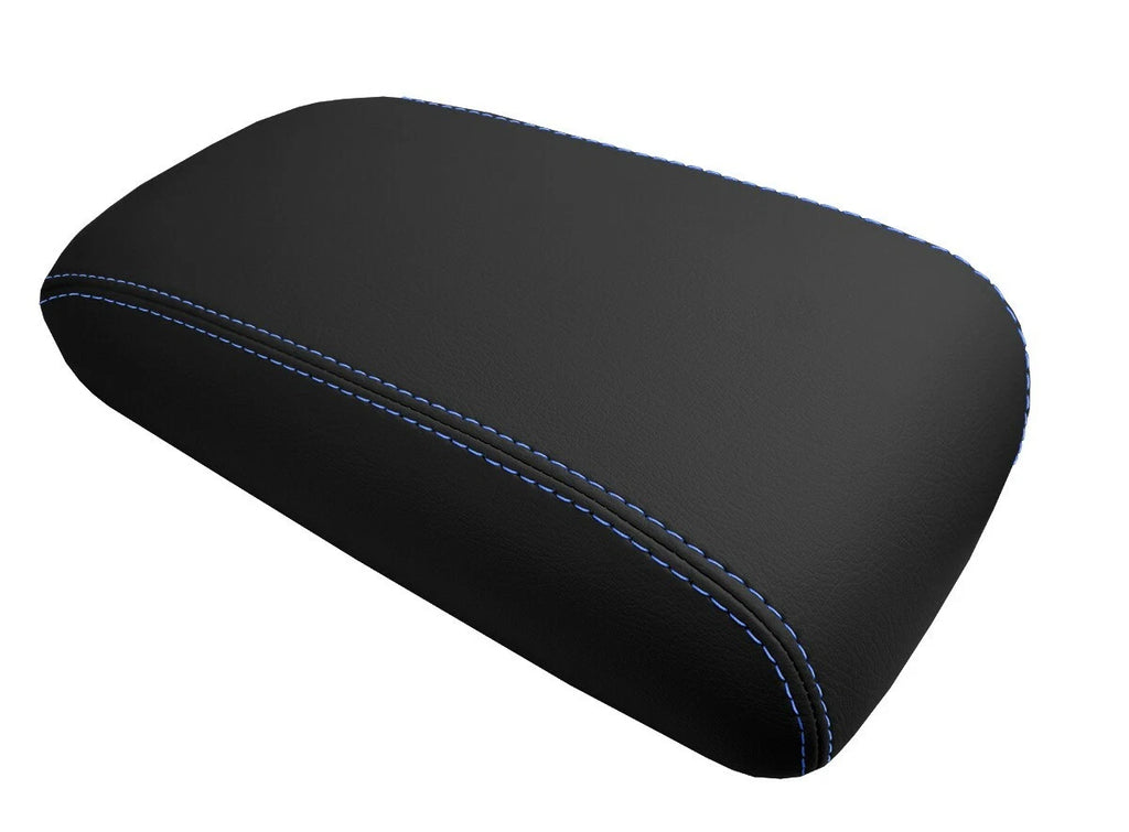 Leather Console Lid Armrest Cover for Lexus SC300 SC400 (1992–2000) Blue Stitch