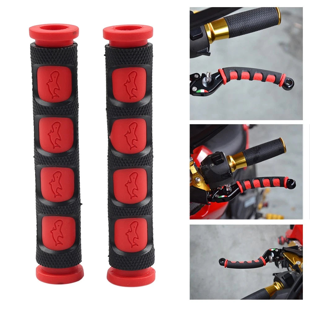 Universal Motorcycle Brake Clutch Lever Rubber Grip Sleeve Cover Red