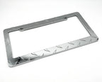 License Plate Frame Chrome Diamond Plate for Car Truck SUV (Universal)