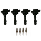 Set of 4 Ignition Coils & Spark Plugs for Kia Hyundai Elantra Sonata (2017–2022) UF816